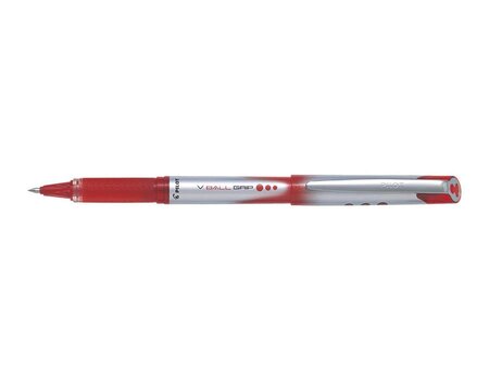 Stylo roller V-Ball Grip 07 encre liquide Pte Moyenne Rouge PILOT