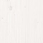 vidaXL Cadre de lit Blanc Bois massif 160x200 cm