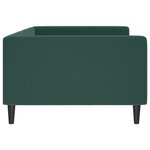 vidaXL Lit de repos vert foncé 100x200 cm velours