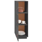 vidaXL Buffet haut Gris 34x40x108 5 cm Bois massif de pin