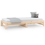 vidaXL Lit coulissant 2x(90x190) cm Bois de pin massif