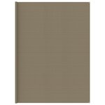 vidaXL Tapis de tente 400x500 cm Taupe