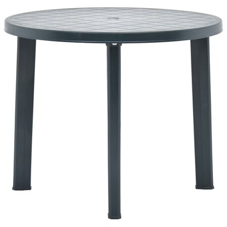 vidaXL Table de jardin Vert 89 cm Plastique