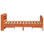 vidaXL Cadre de lit sans matelas cire marron 150x200cm bois pin massif