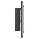 vidaXL Miroir LED de salle de bain Gris brillant 60x8 5x37cm Acrylique