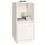 vidaXL Buffet blanc 38x35x80 cm bois massif de pin