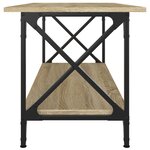 vidaXL Table basse Chêne sonoma 100x45x45 cm Bois d'ingénierie et fer