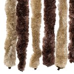 vidaXL Moustiquaire Beige et marron clair 56x200 cm Chenille