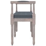 vidaXL Banc Gris foncé 110x40x70 cm Velours