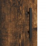 vidaXL Armoires murales 2 Pièces chêne fumé bois d'ingénierie