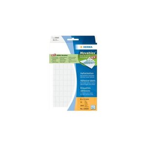 Étiquettes 'Movables' 19 x 27 mm manuelle blanc sur 32 feuilles HERMA
