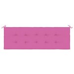 vidaXL Coussin de banc de jardin rose 150x50x3 cm tissu oxford