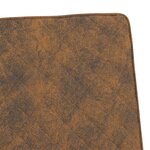 vidaXL Chaise cantilever Marron Tissu