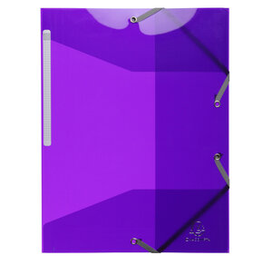 Chemise 3 rabats et élastique IDERAMA en polypropylène 5/10e Violet EXACOMPTA