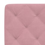 vidaXL Coussin de tête de lit rose 140 cm velours