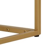 vidaXL Table console 90x30x76 cm bois massif de manguier et fer