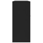 vidaXL Buffet Noir 88x30x70 cm Bois d'ingénierie