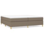 vidaXL Cadre de lit Taupe 200x200 cm Tissu