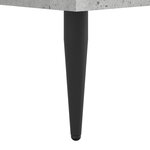 vidaXL Cadre de lit gris béton 135x190 cm bois d'ingénierie