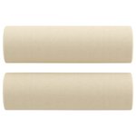 vidaXL Ensemble de canapés 4 Pièces avec coussins crème tissu