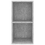 vidaXL Meuble TV mural Gris béton 37x37x72 cm Bois d’ingénierie