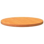 vidaXL Dessus de table rond cire marron Ø50x2 5 cm bois de pin massif