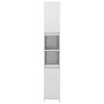 vidaXL Armoire de salle de bain Blanc brillant Bois d'ingénierie