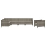Salon de jardin meuble d'extérieur ensemble de mobilier 7 pièces avec coussins gris résine tressée 02_0017210