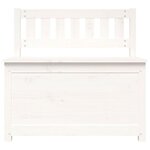 vidaXL Banc Blanc 80x41x77 cm Bois de pin massif