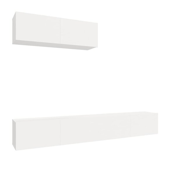 vidaXL Ensemble de meubles TV 3 Pièces Blanc Bois d'ingénierie