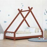 Lit tipi enfant TAHUKA 90 x 200 rouge brique