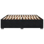 vidaXL Cadre de lit Noir 180 x 200 cm Velours