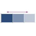 vidaXL Auvent latéral rétractable de patio 600x160 cm bleu
