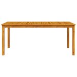 Set de jardin 9 pièces en bois d'acacia