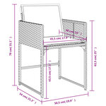 vidaXL Ensemble à manger de jardin et coussins 11 Pièces beige poly rotin