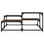 vidaXL Table basse chêne marron 87 5x87 5x40 cm bois d'ingénierie
