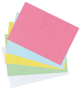 Paquet de 100 Fiches bristol 170g A5 148x210 mm Unies Jaune HERLITZ