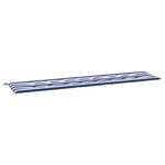 vidaXL Coussin de banc de jardin rayures bleues et blanches 200x50x4cm