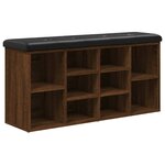 vidaXL Banc à chaussures chêne marron 102x32x50 cm bois d'ingénierie