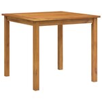 Ensemble de salle à manger de jardin 5 pièces vidaXL Noir Poly Rattan Acacia