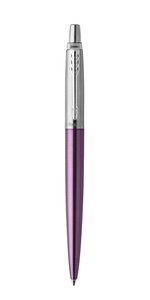 PARKER Jotter Stylo bille  Victoria violet  recharge bleue pointe moyenne  Coffret cadeau