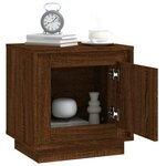vidaXL Tables de chevet 2Pièces chêne marron 44x35x45cm bois d'ingénierie