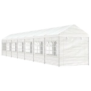 vidaXL Belvédère avec toit blanc 15 61x2 28x2 69 m polyéthylène