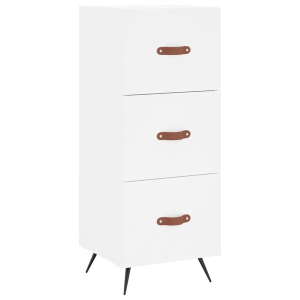 vidaXL Buffet blanc 34 5x34x90 cm bois d'ingénierie