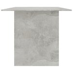 vidaXL Table à manger Gris béton 180x90x76 cm Bois d’ingénierie