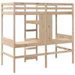 vidaXL Cadre de lit superposé sans matelas 90x190cm bois de pin massif