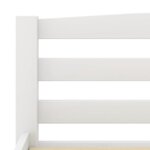 vidaXL Cadre de lit Blanc Bois de pin massif 100x200 cm