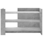 vidaXL Table basse gris béton 80x50x50 cm bois d'ingénierie