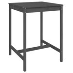 vidaXL Ensemble de bar de jardin 5 Pièces gris bois de pin massif