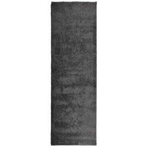 vidaXL Tapis shaggy PAMPLONA poils longs moderne anthracite 80x250 cm